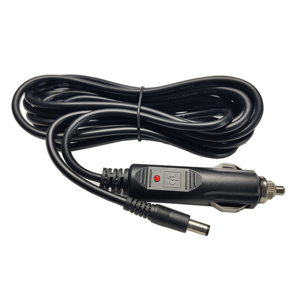 12V/24V Car Lighter Plug with Led Lighter To DC5.5*2.1 Male Connector Power Extension Cable